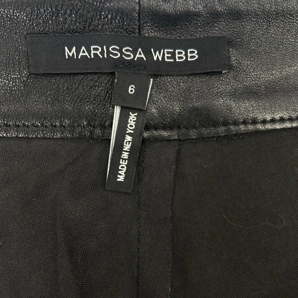 Marissa Webb Leather‎ Shorts Black Size 6 - Picture 8 of 10